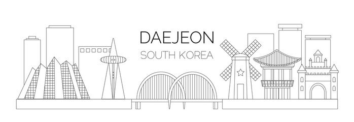 landscape of Daejeon city