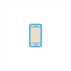 hand phone icon flat vector logo design trendy