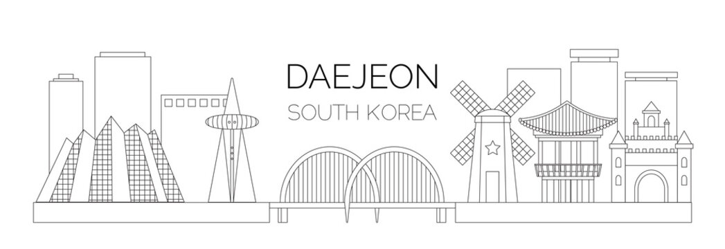 landscape of Daejeon city