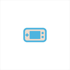 game boy icon flat vector logo design trendy