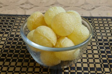 Panipuri or Phuchka ready to be served for evening snacks