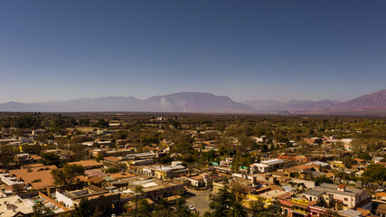 Aerial view from northern town