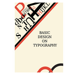 Book cover design basic design on typography 