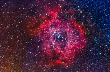 nebula roseta o NGC2237 in constellation orion