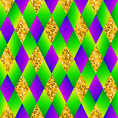 mardi gras seamless pattern © RioAbajoRio