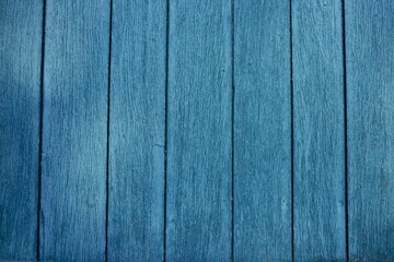 Old Wood Barn Wall with French Blue Paint Stained Planks