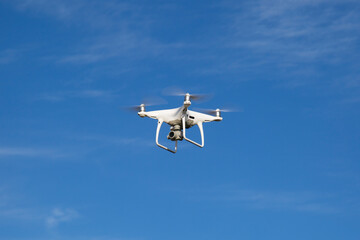 Quadcopter. Shooting photos and videos using a quadrocopter.
