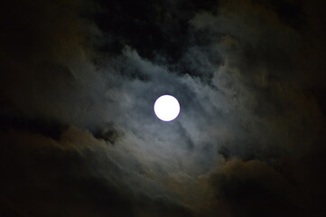 Full moon in the sky