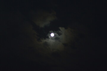 Full moon in the sky