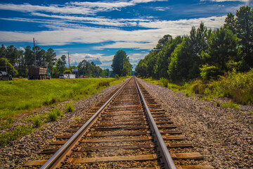 Fototapeta premium railway in the country