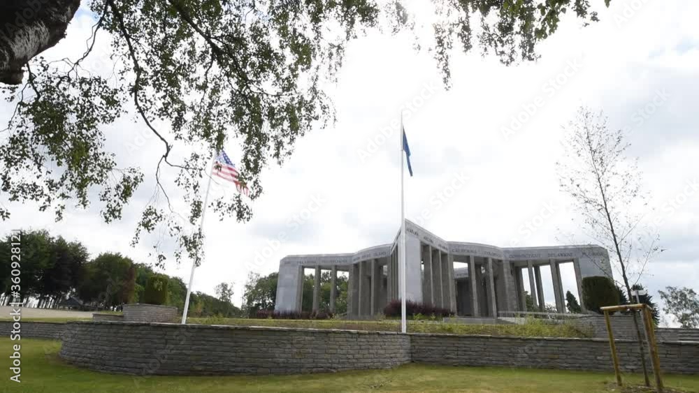 Sticker Belgique Wallonie Bastogne Memorial Mardasson bataille Ardennes