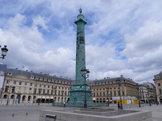 Fototapeta premium The famous Vendôme column in Paris.