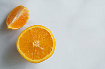 orange on a white background