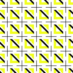 squares yellow black and white geometric pattern seamless repeat pattern