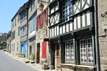 Fototapeta na wymiar Fachwerk in Treguir, Bretagne