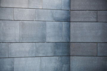A Wall made of natural gray granite