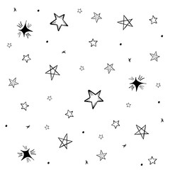 Modern Geometric Star Pattern. Vector star pattern background