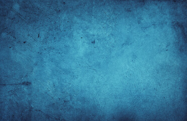Blue textured concrete wall background
