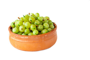 Fresh goosberries in a bowl
