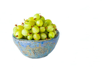 Fresh goosberries in a bowl