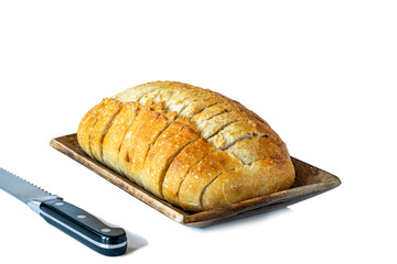 Sliced sourdough bread