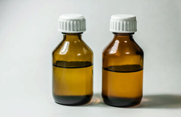 medicine bottle and pills