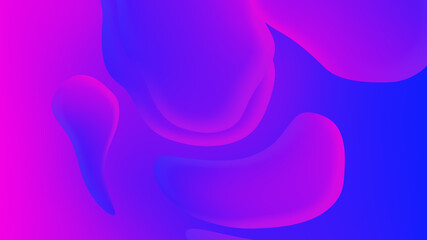 Abstract gradient geometric background. Fluid shapes and colorful graphic design.