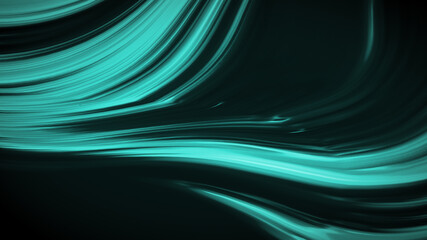 Abstract emerald green background with waves luxury. 3d illustration, 3d rendering.