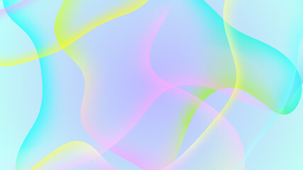 Abstract gradient geometric background. Curved lines and colorful graphic design.
