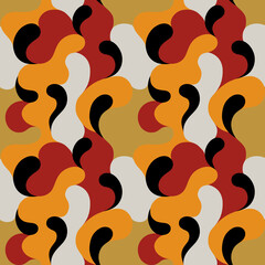 Modern vector pattern with multicolor abstract shapes. Colorful abstract background.