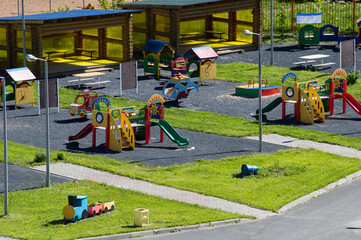 Bright playground of kindergarten