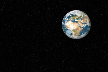Fototapeta na wymiar planet earth from outer space