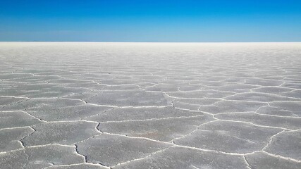 Fototapeta na wymiar Salar de Uyuni. Incredible salt desert in Bolivia