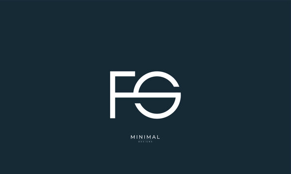Alphabet letter icon logo FG