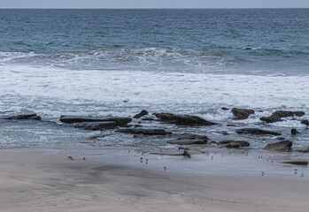 waves on the beach