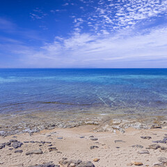 Fantastic view from Campomarino beach in Apulia, Italy. 