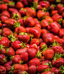 Juicy strawberry texture 