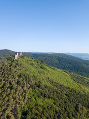 Fototapeta na wymiar Paysages de montagne vus de drone