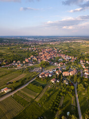 Alsace vue de drone