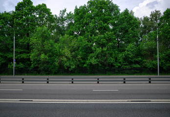 Empty urban highway transportation background