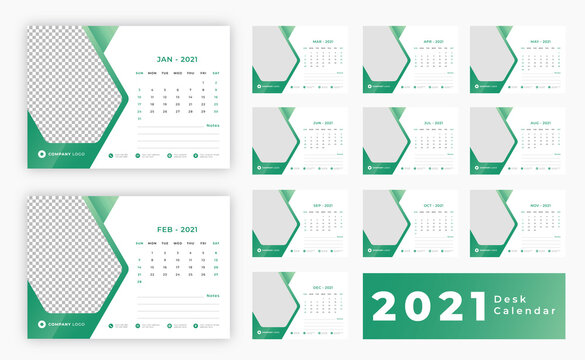 2021 Desk Calendar Design