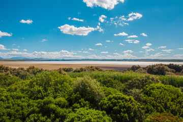 Fototapeta na wymiar Lagoon view. Dry lagoon “Fuente De Piedra”. 