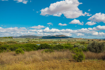 Lagoon view. Dry lagoon “Fuente De Piedra”. 