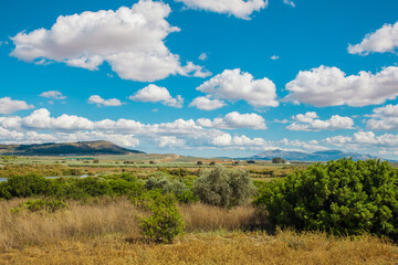 Lagoon view. Dry lagoon “Fuente De Piedra”. 