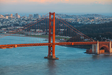 Beautiful Scenic View of the Golden Gate Bridge