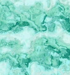 Wavy and haphazard mixing of green shades of color on canvas. Concept of home decor and interior designing