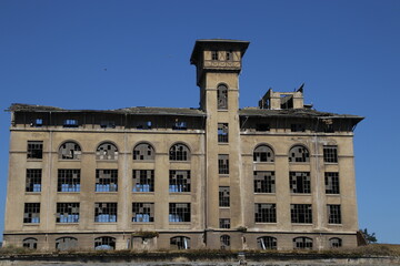 Abandoned industrial building in the suburbs of Bilbao