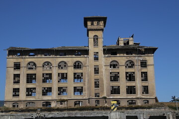Abandoned industrial building in the suburbs of Bilbao