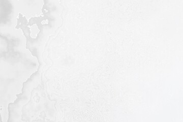 Monochromatic wavy and cloudy layout on solid sheet of wallpaper. Concept of home decor and interior designing