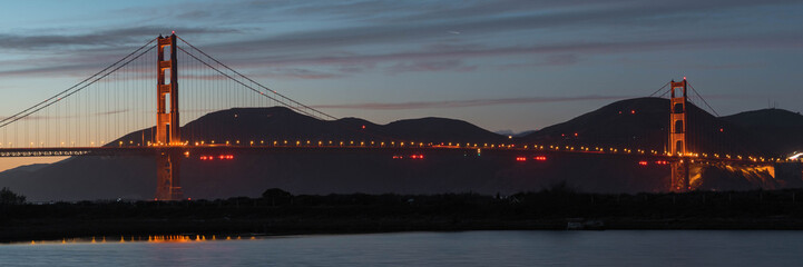 Panoramic View of the Golden Gate Bridge